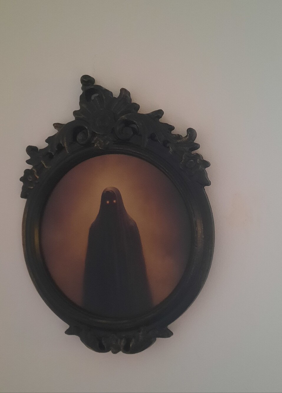 Michaels Black Ghost Portrait with Amber Glow